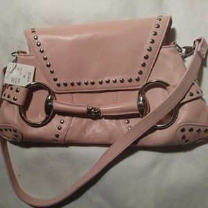 🔥SUPER BUY!New Pink Leather Bag By Gail Labelle Made In Italy.Never used 😀